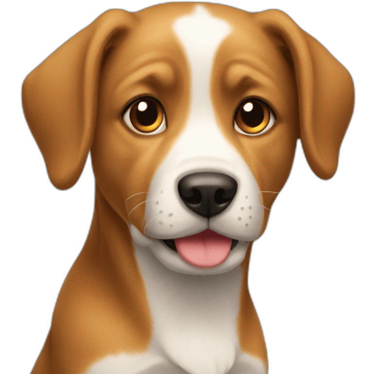 Chien sur chat emoji