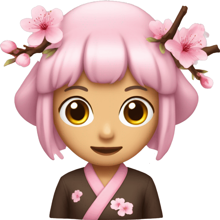 Pink sakura Japanese emoji