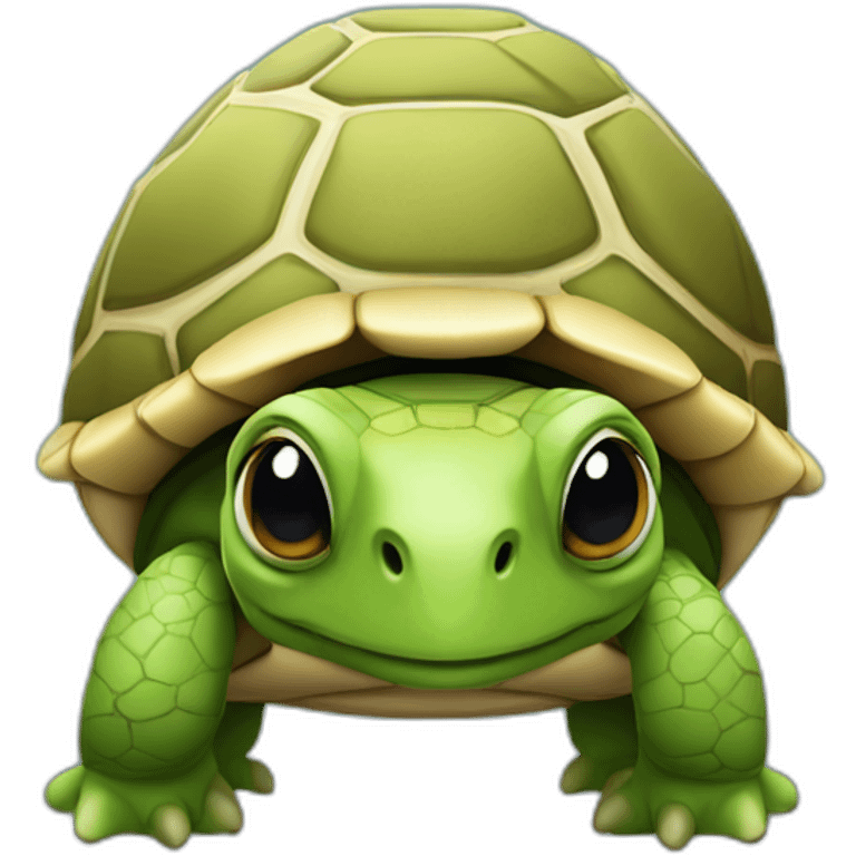 Une tortue emoji