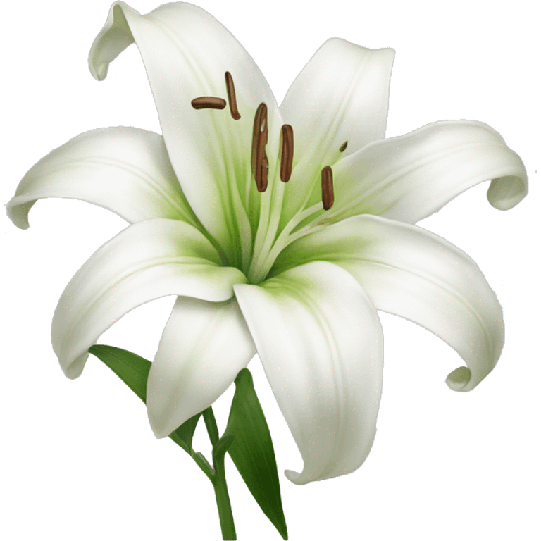 White lilium emoji