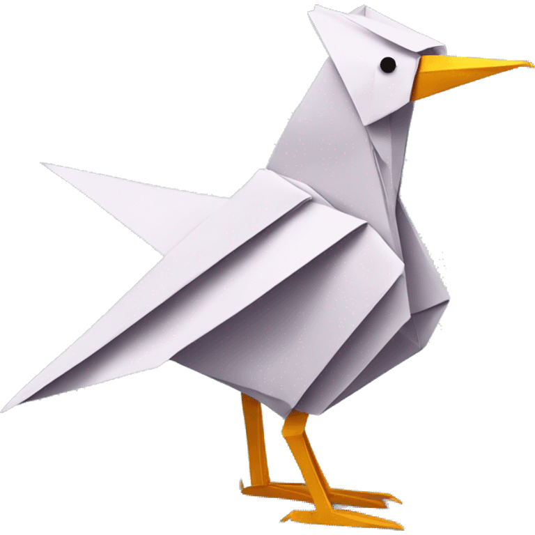 origami bird emoji