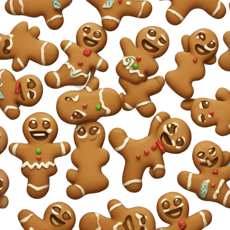 Gingerbread man emoji