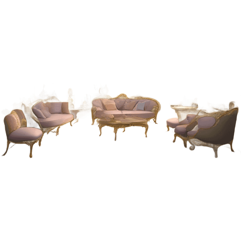 Detailed realistic rococo palace emoji