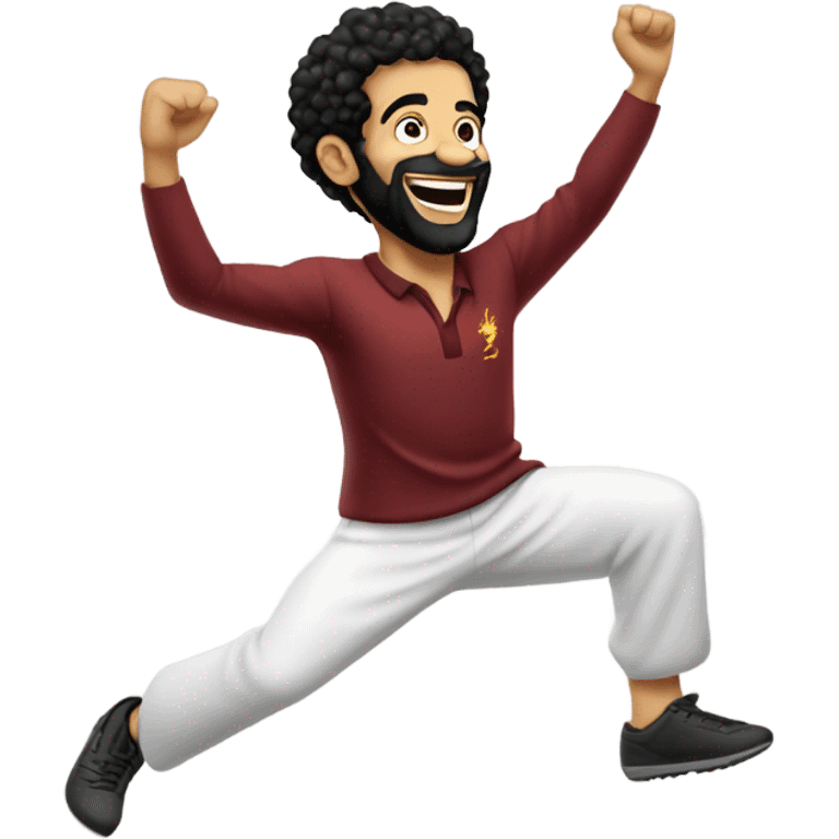 Mohammed Salah doing a dance emoji