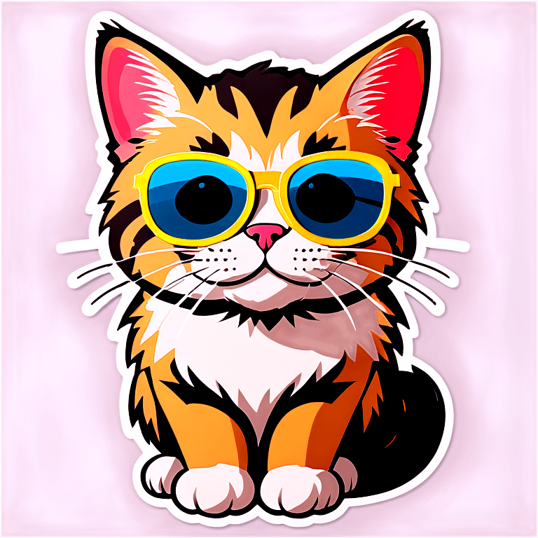 Cat with sunglasses emoji