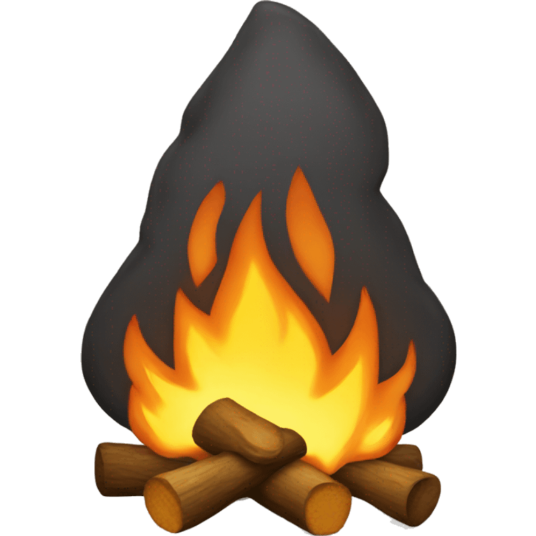  bonfire with camp emoji