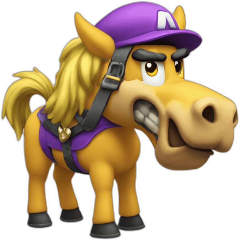 Wario as a horse emoji