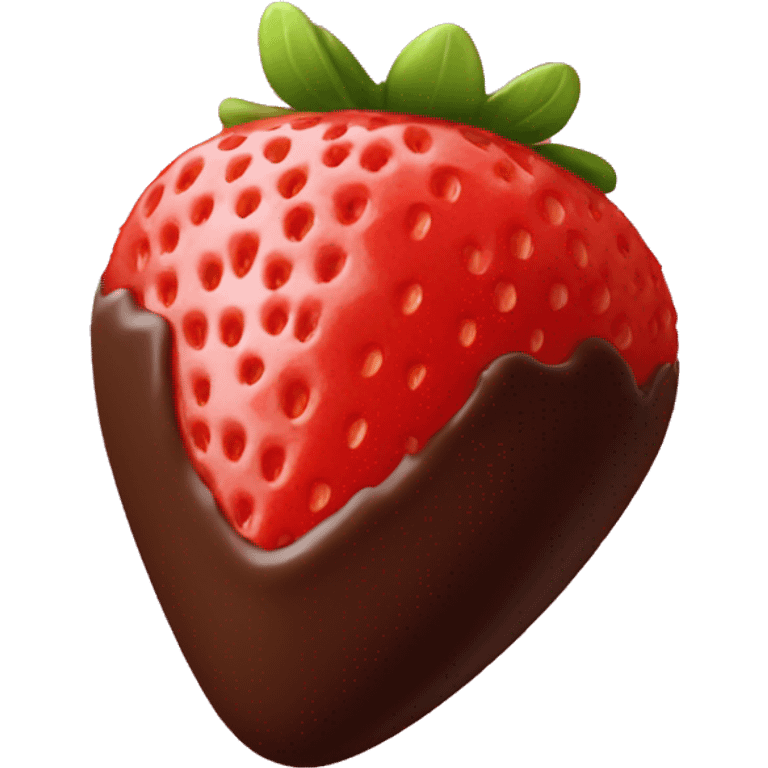 chocolate covered strawberry  emoji