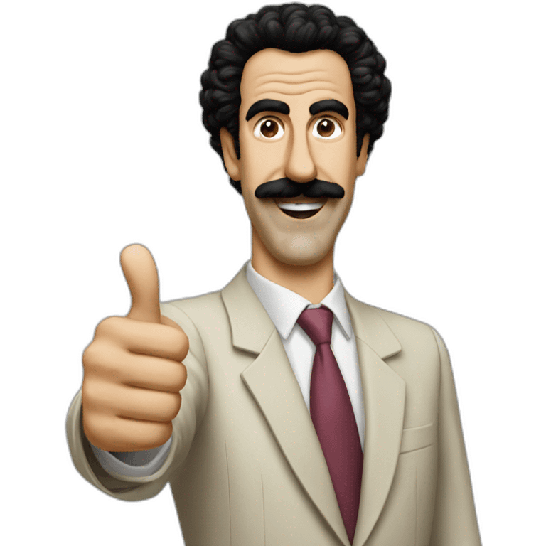 Borat thumbs up emoji