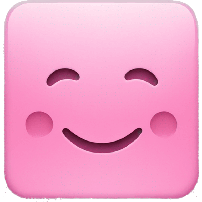 Pink Square plain no shadow emoji