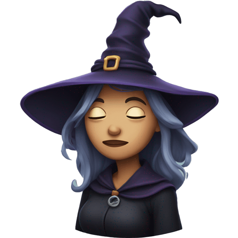 Sleepy witch emoji