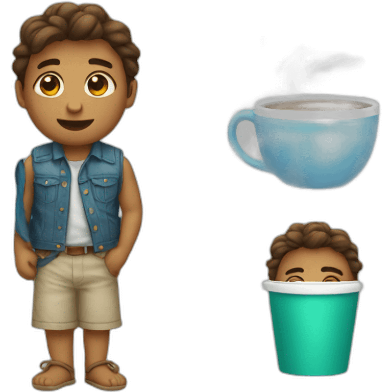 Summrs and cup emoji