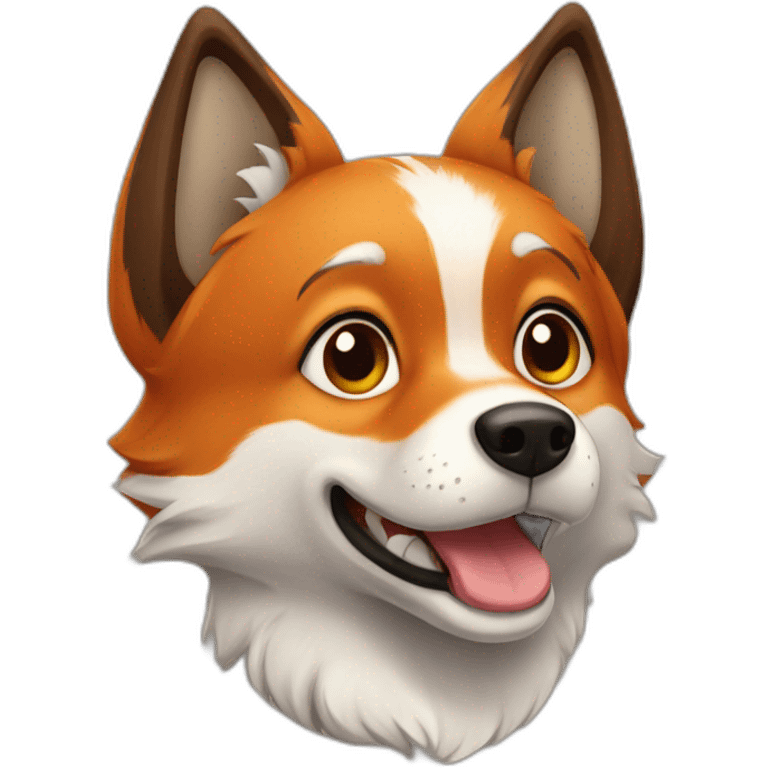 Chien renard emoji