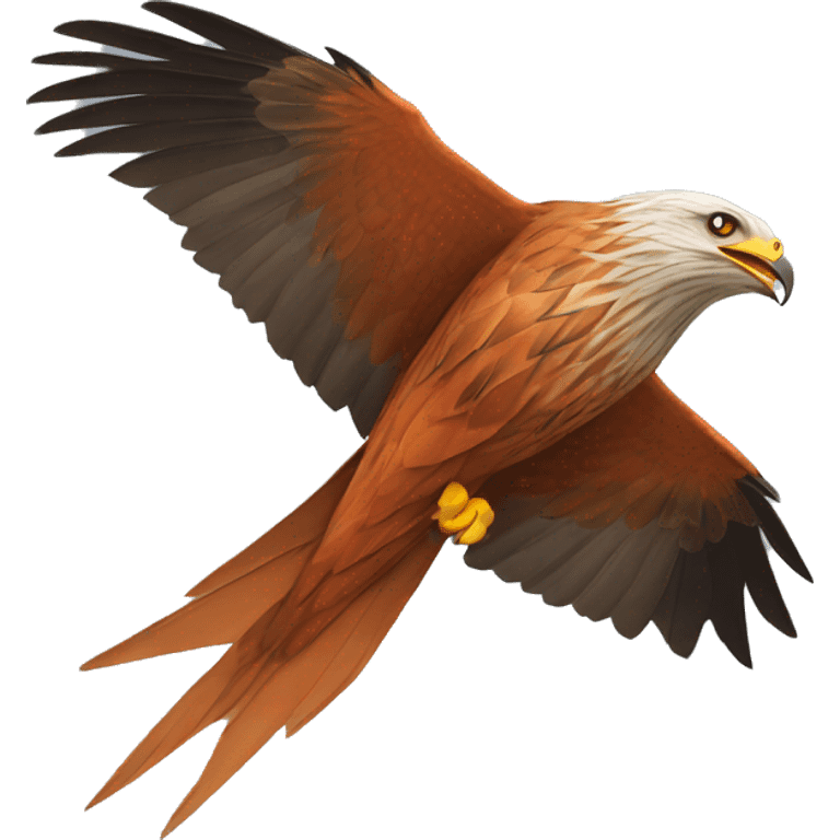 red kite bird emoji