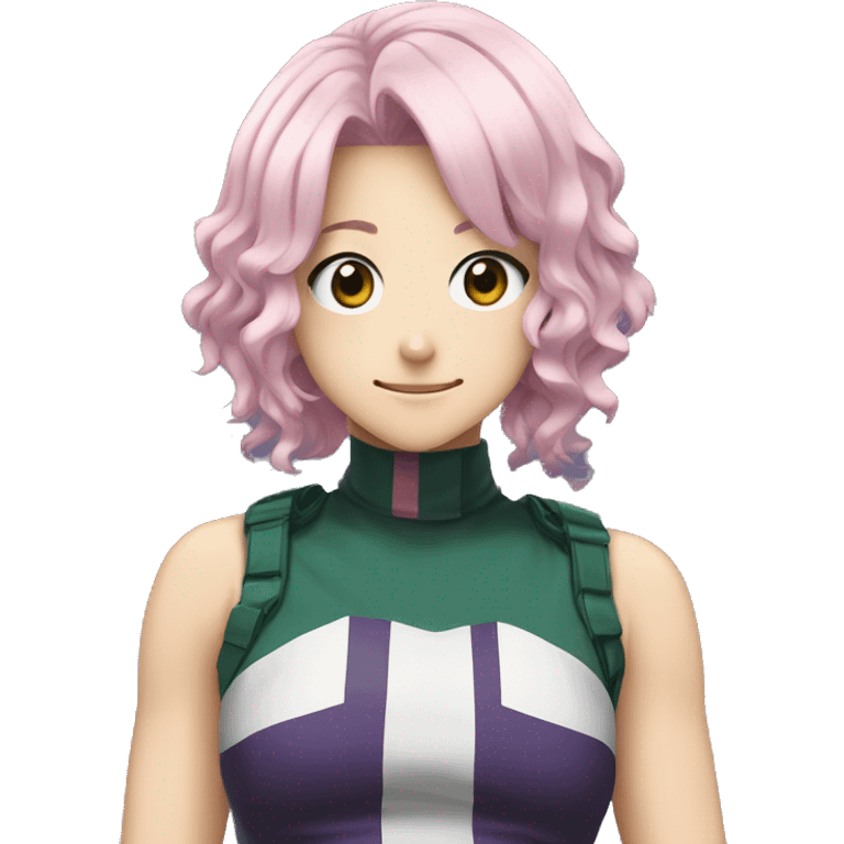 Mina Ashido from my hero academia emoji