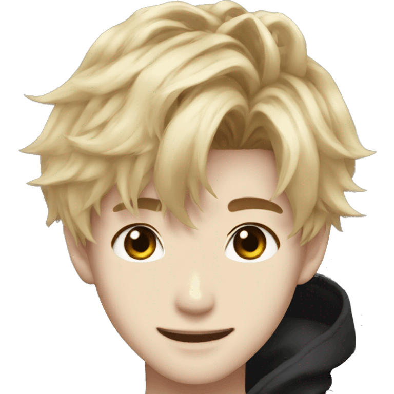 Stray Kids han blonde hair emoji