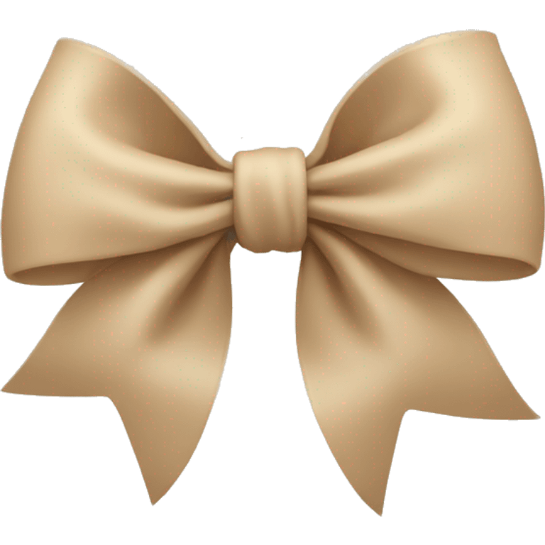 Beige bow emoji