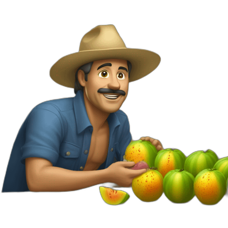 espinosa de los monteros vendiendo melones emoji