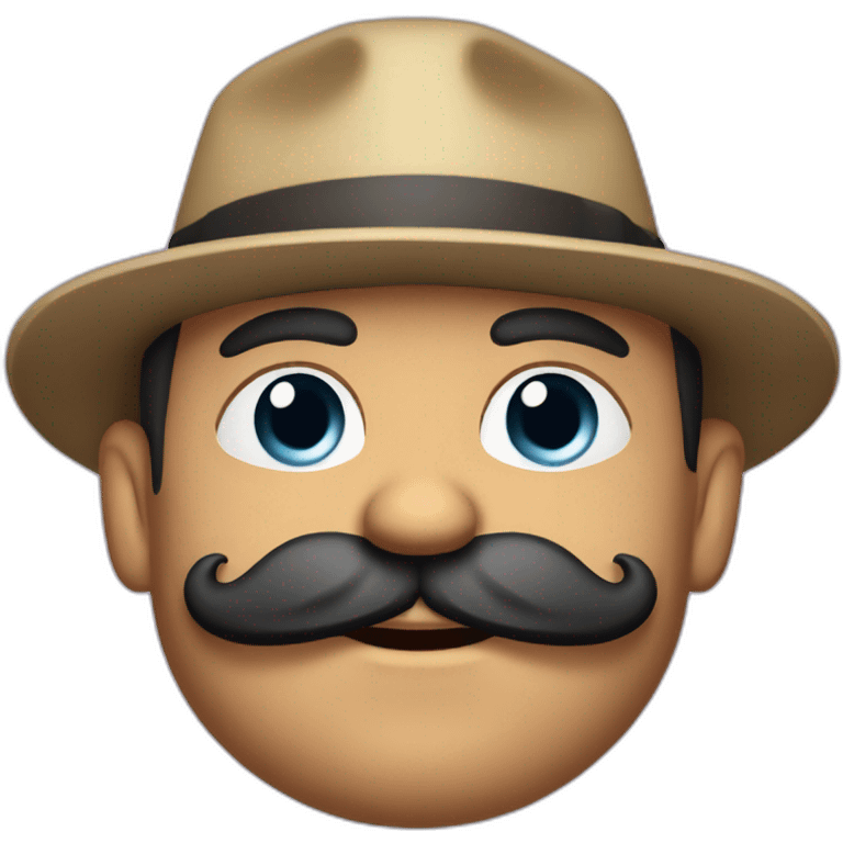 Muscle mustache expressive Cuban man emoji