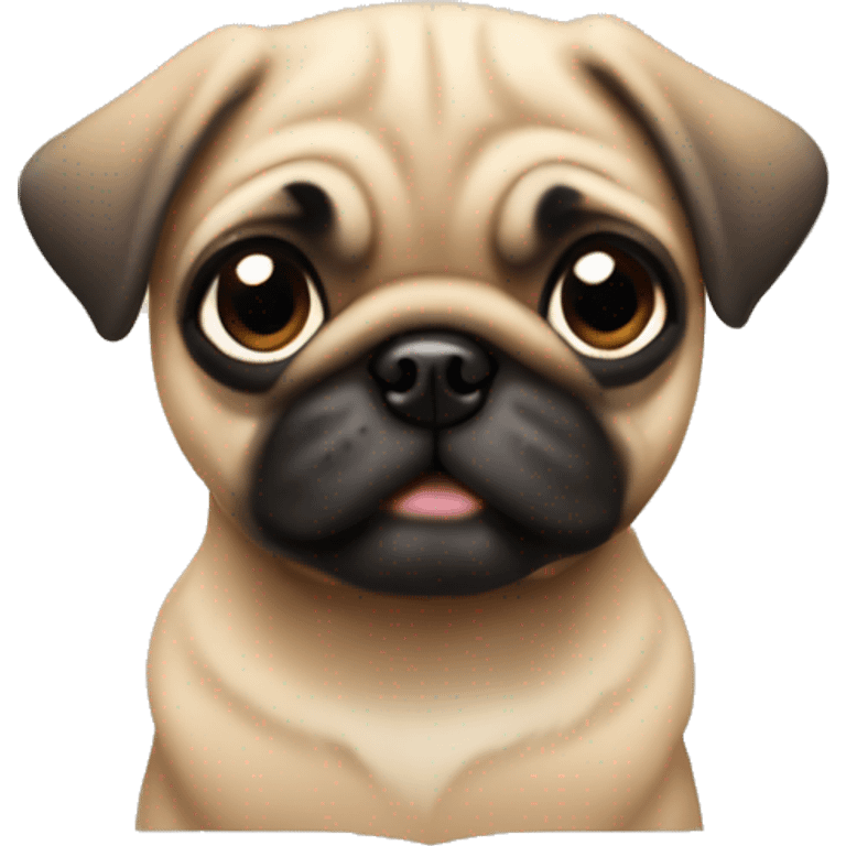 Fawn pug puppy emoji