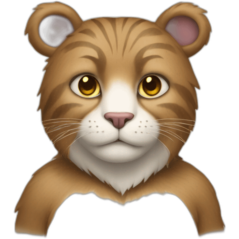 A cat in a bear's clothing emoji