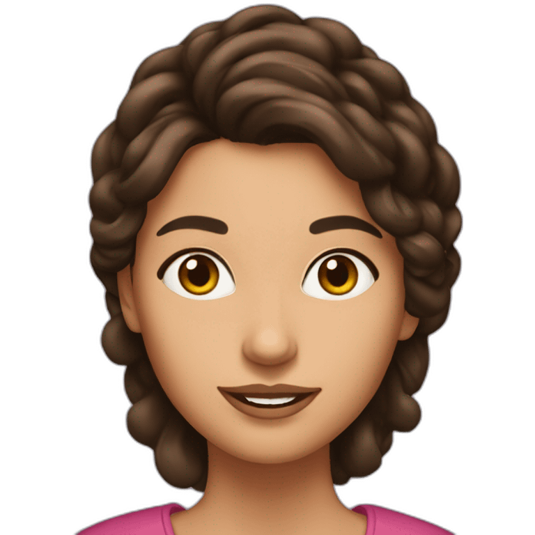 Mélissa brunette emoji