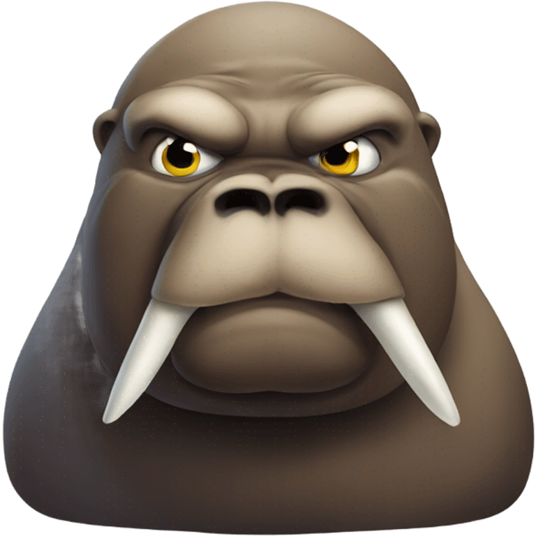 Angry walrus emoji