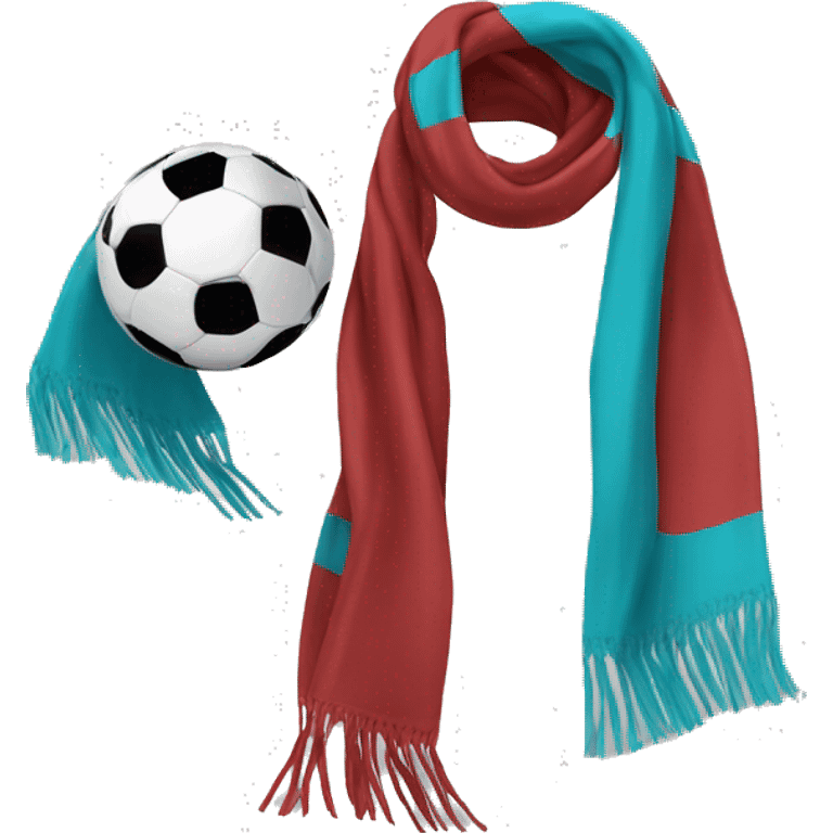 Scarf football fun emoji