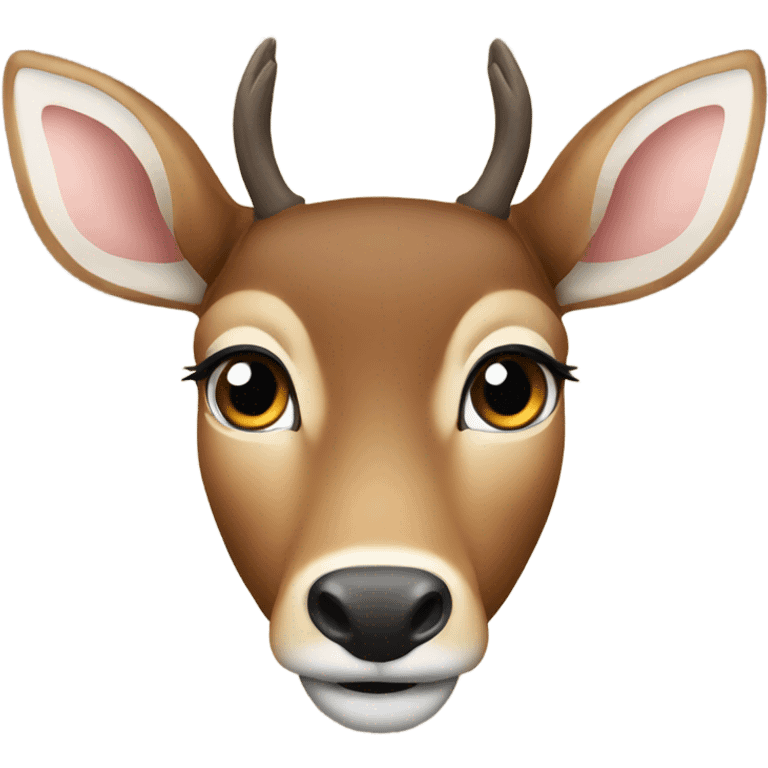 Deer face with doe eyes emoji