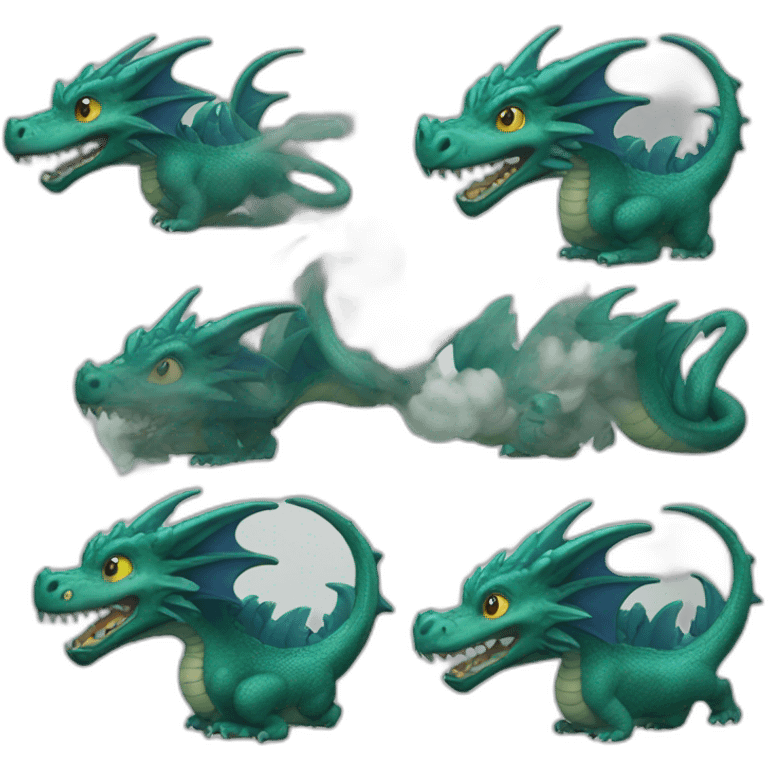 Dragon fumée emoji