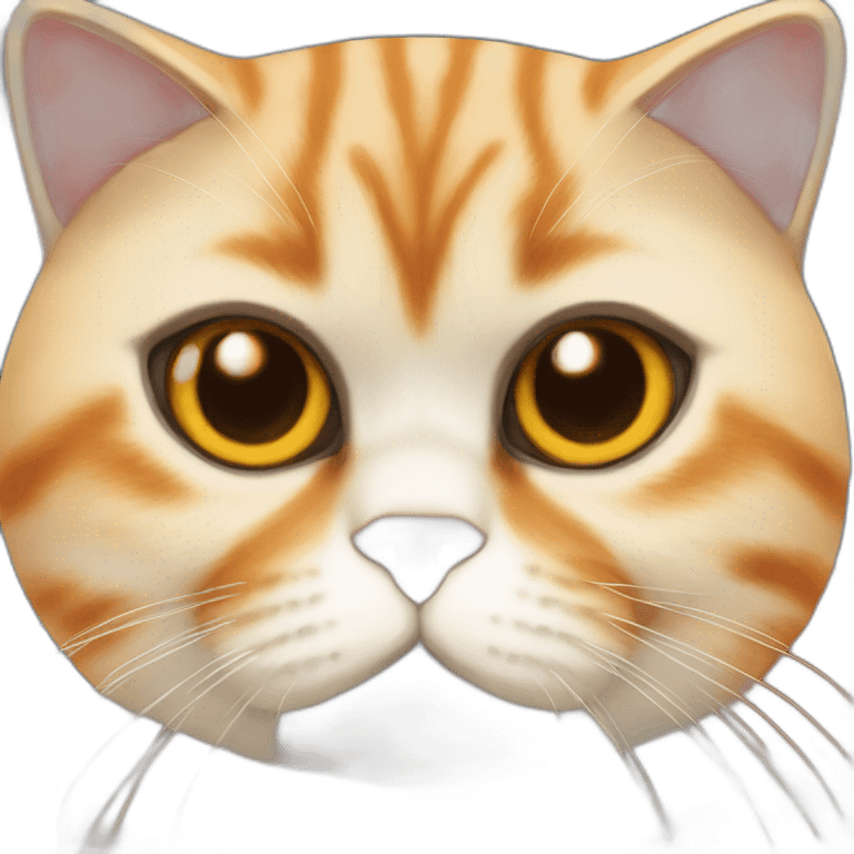 Exotic-shorthair-orange-cat emoji