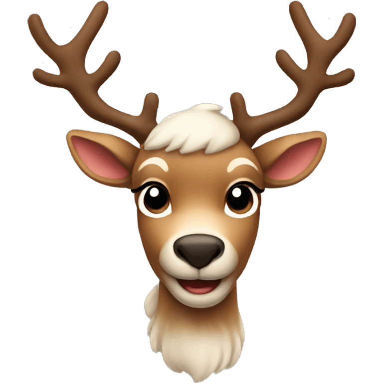 A cute reindeer  emoji