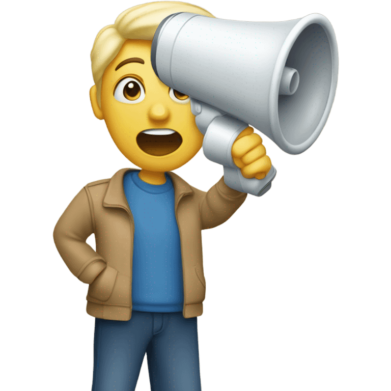 announcement with a megaphone emoji