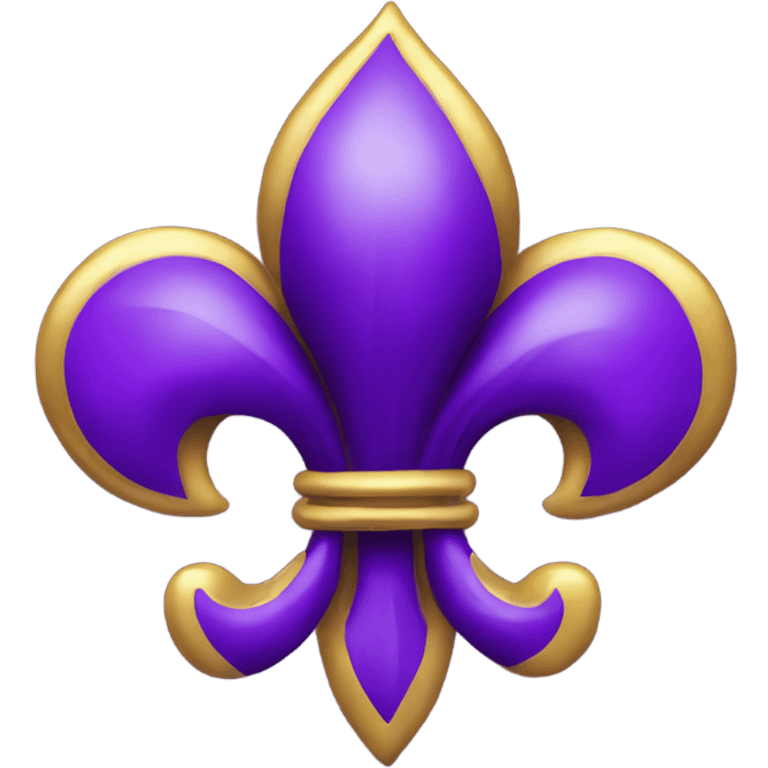 Purple Fleur de lis emoji