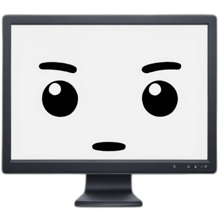 programming code on a monitor emoji