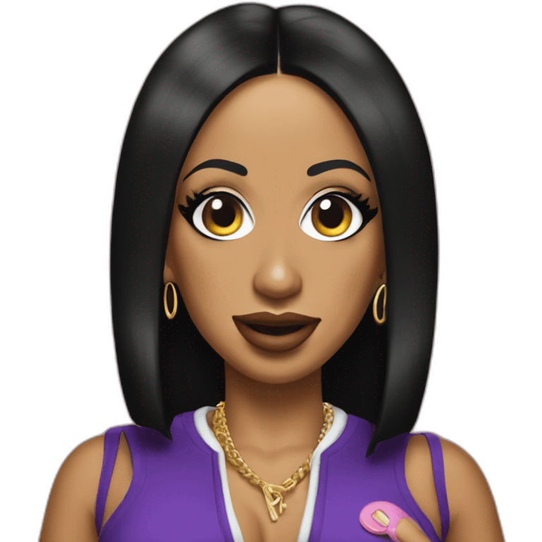 US Female Rapper Cardi B$ emoji