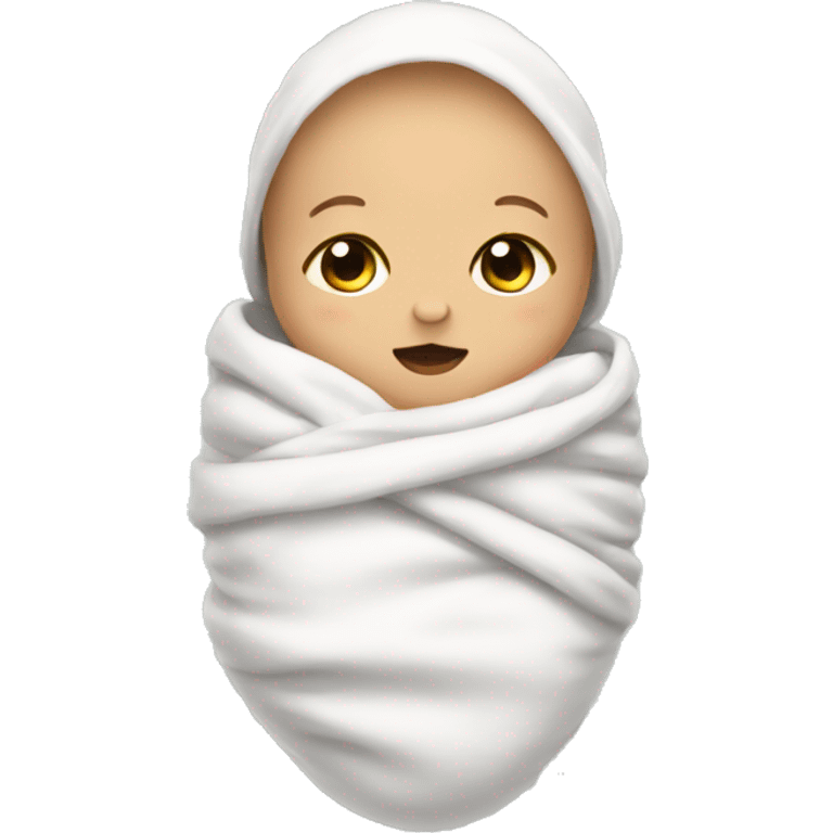 Baby swaddled up emoji