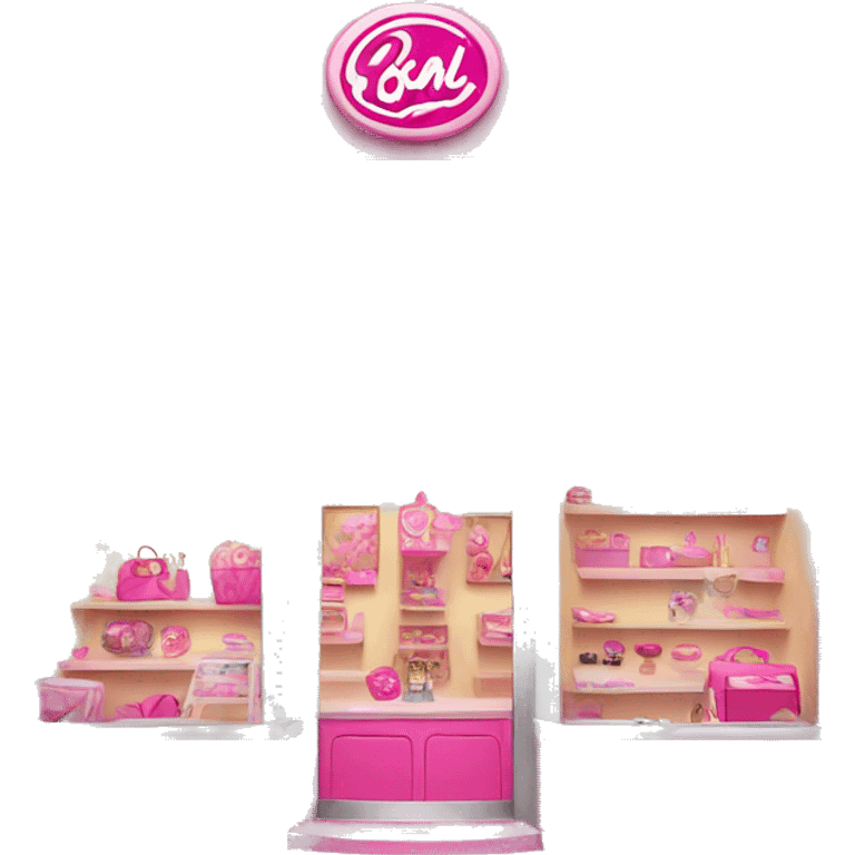 pink barbie shop emoji