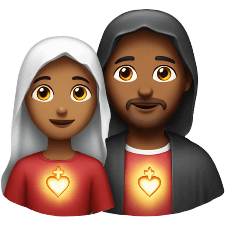 Sacred Hearts of Jesus and Mary emoji