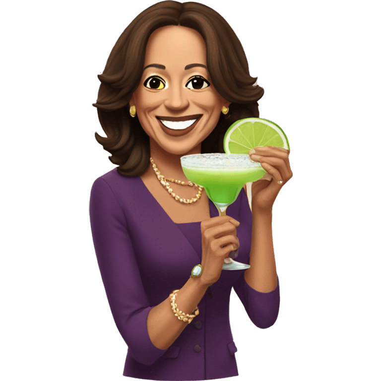 Kamala Harris Drinking A Margarita  emoji