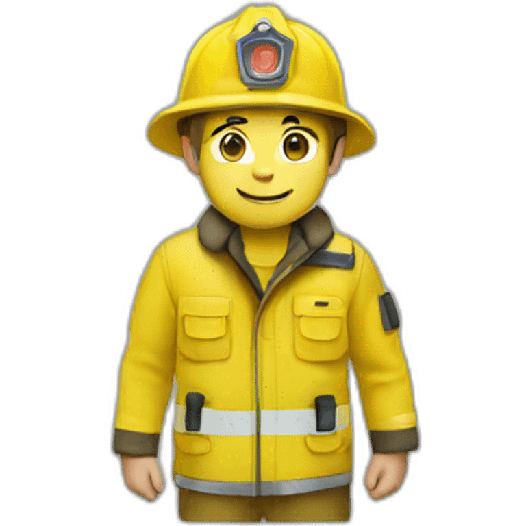 forest-fireman-yellow emoji