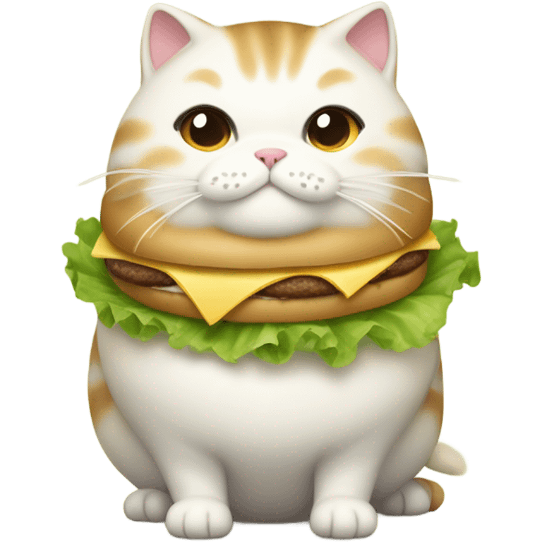 Burger cat emoji