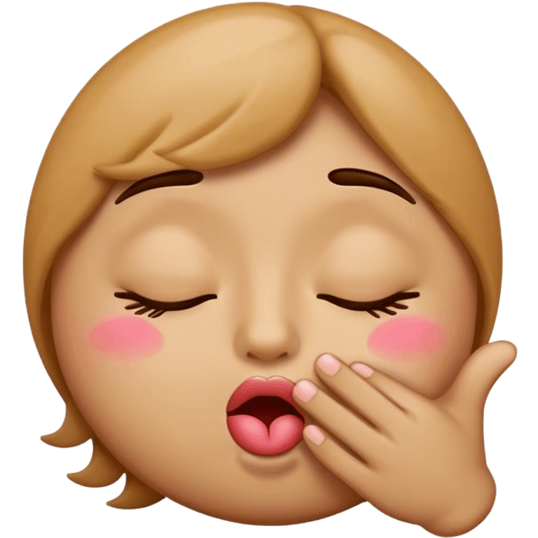 Sleepy emoji blowing a kiss  emoji