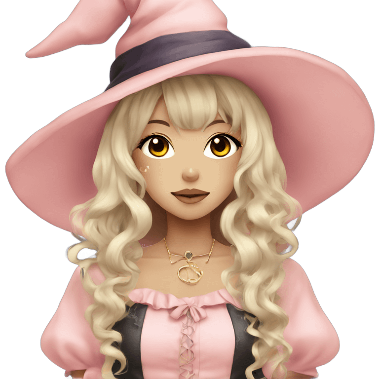 hime gyaru girl witch emoji