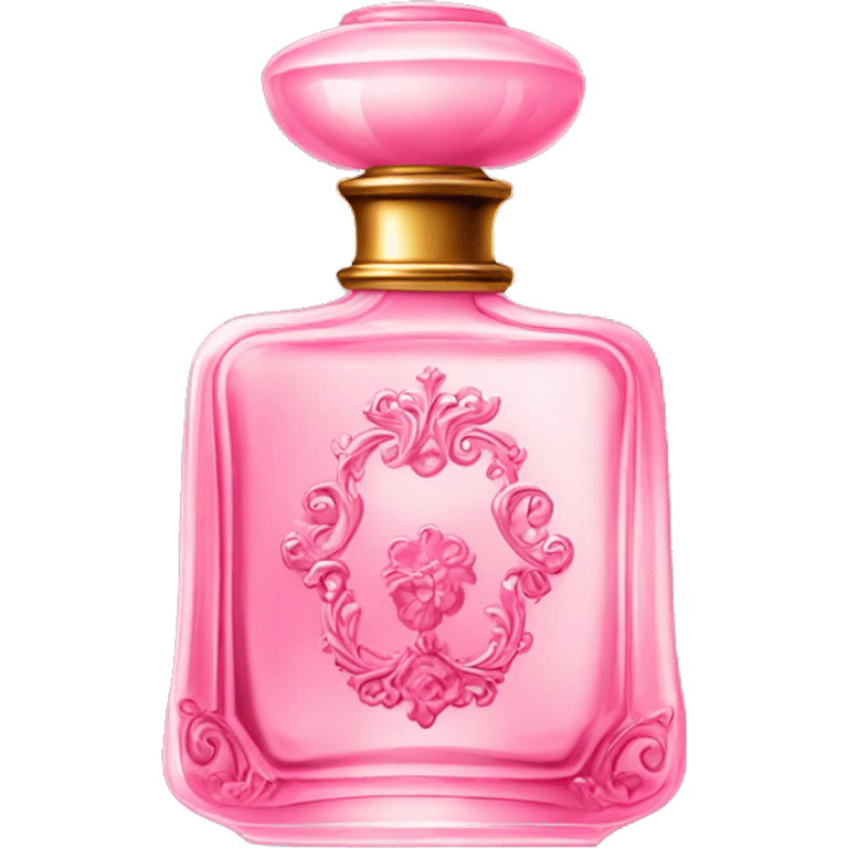 Elegant antique pink fancy perfume bottle emoji