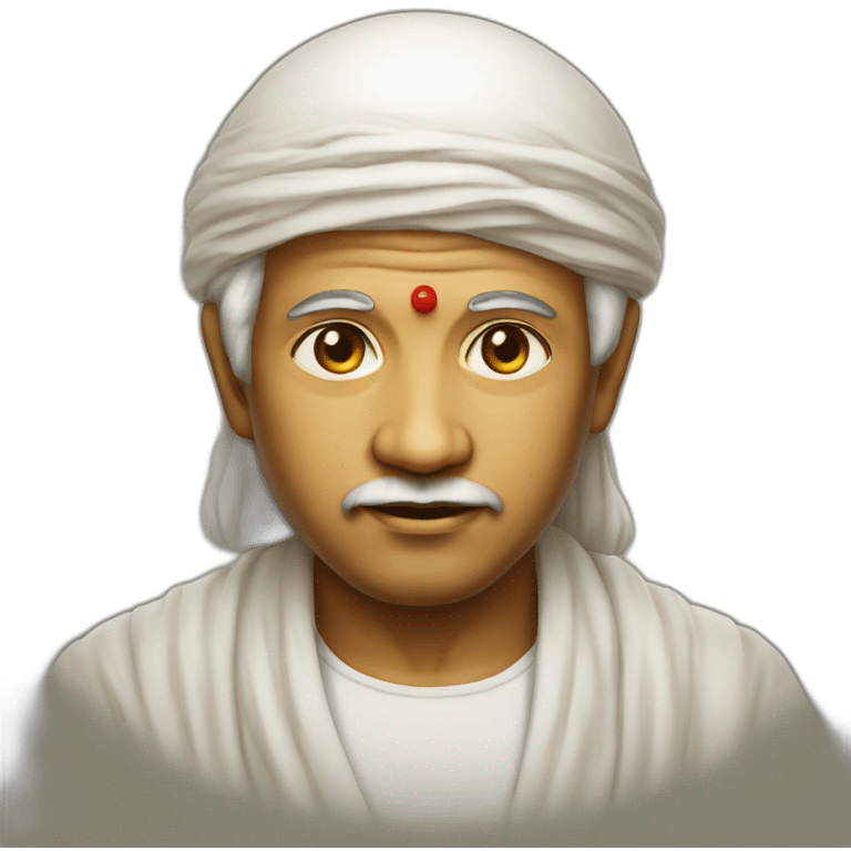 Sai Baba in a man emoji