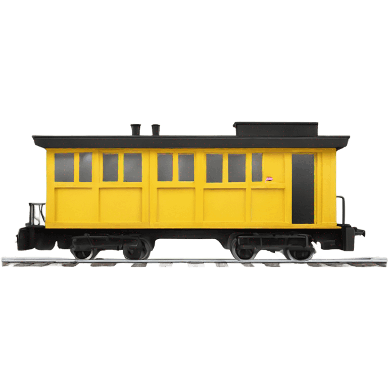 a little yellow narrow-gauge railway emoji