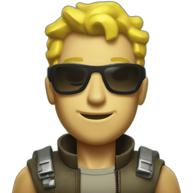 vault boy fallout with sunglass emoji