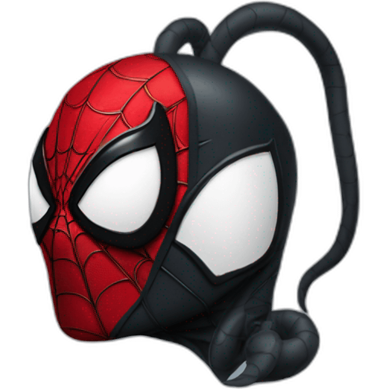 venom spiderman front face emoji