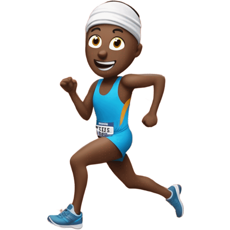 a nose running a marathon emoji